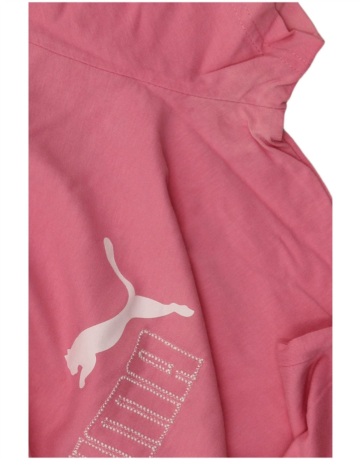 Puma - Camiseta gráfica para mujer, talla 40, color rosa mediano