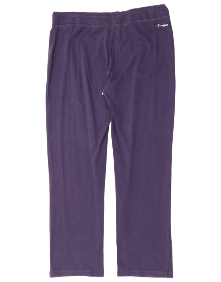 ELLESSE Pantalones de chándal para mujer UK 20 2XL Azul marino Algodón