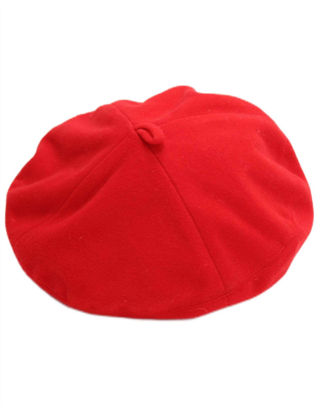 Boina de lana vintage para niñas 6-7 años Poliéster rojo