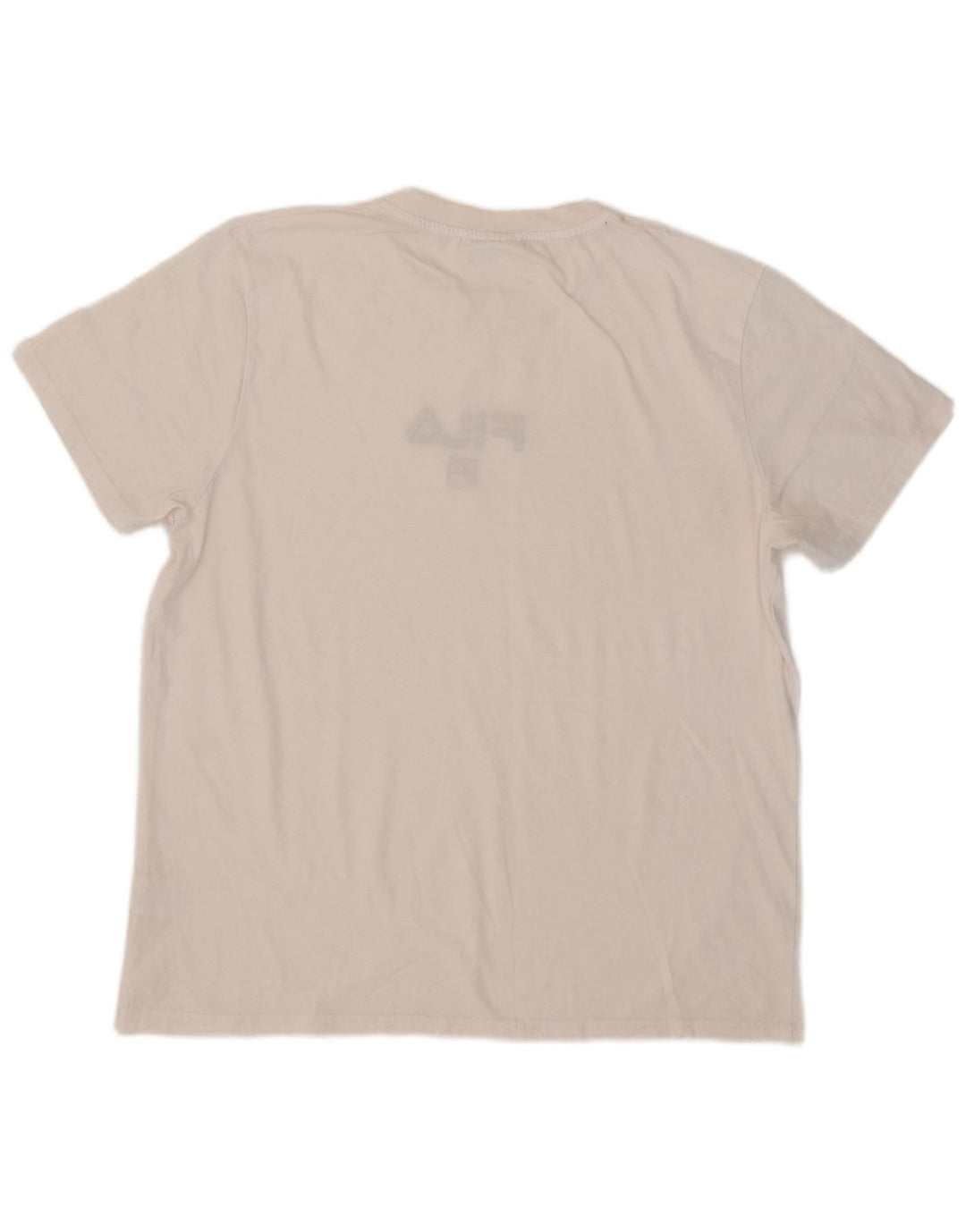 Fila Camiseta gráfica para hombre Top XL Algodón blanco