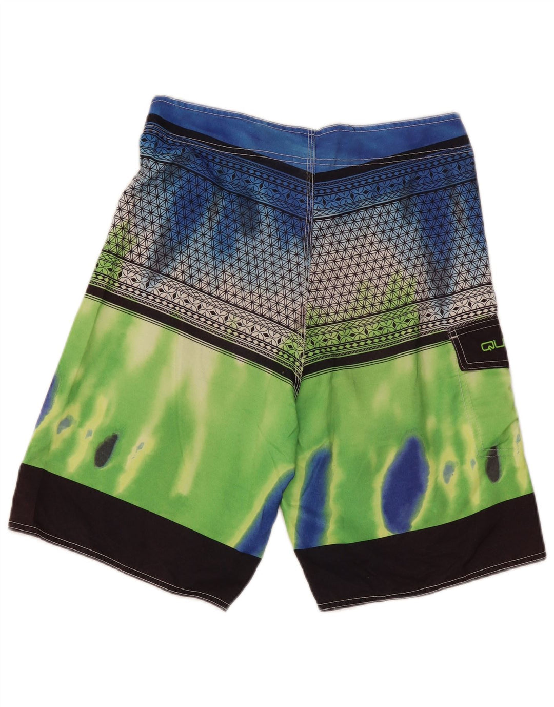 Quiksilver Bañador con gráfico para hombre, tamaño mediano, multicolor, color block