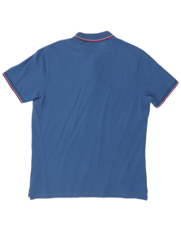 Diesel Polo Hombre XL Algodón Rayas Azules