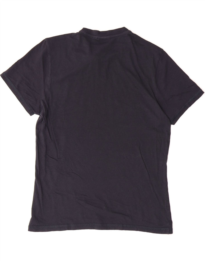 NAPAPIJRI Mens Graphic T-Shirt Top Medium Navy Blue Vintage Napapijri and Second-Hand Napapijri from Messina Hembry 