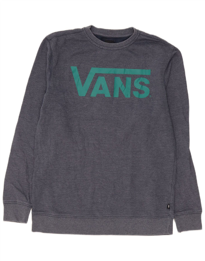 Vans Hombre Sudadera Gráfica Jumper Medium Azul Marino Algodón
