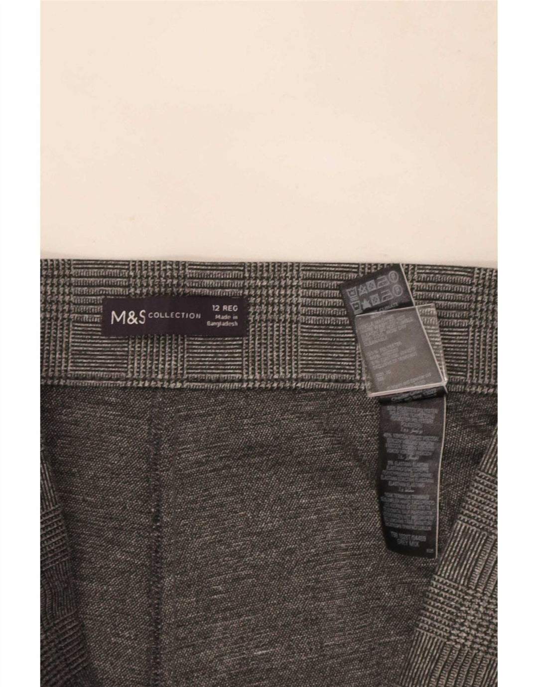 Marks & Spencer Pantalones Casuales para Mujer UK 12 Medium W30 L27 Gris
