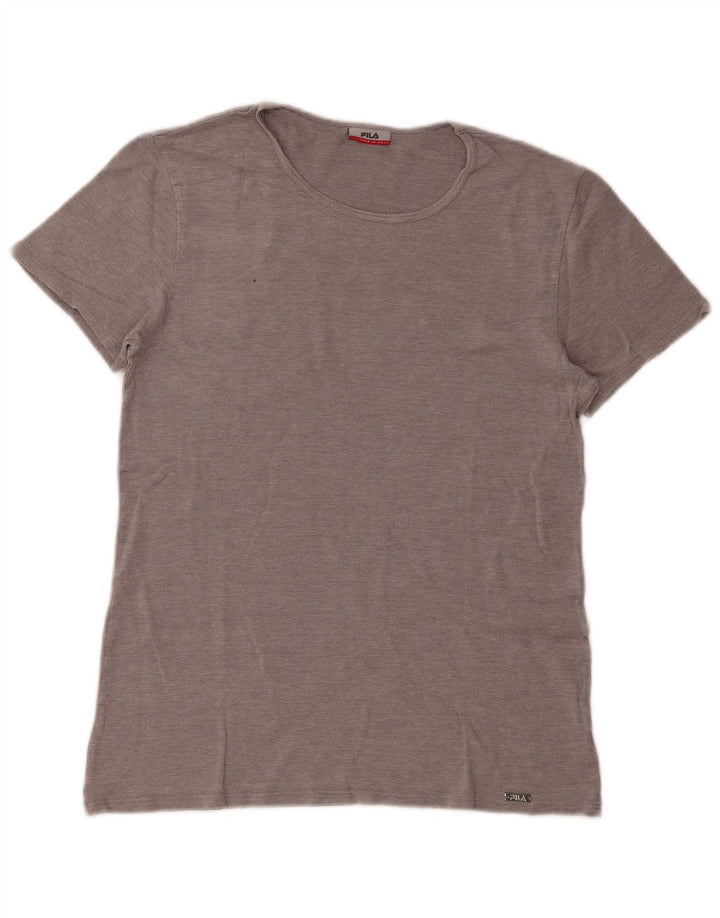 FILA Camiseta para mujer Top UK 40 Large Grey Modal