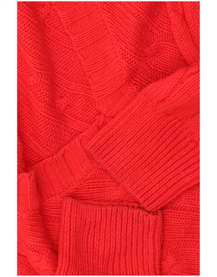 WHITE SAILS Jersey con Cuello en V para Hombre XL Algodón Rojo