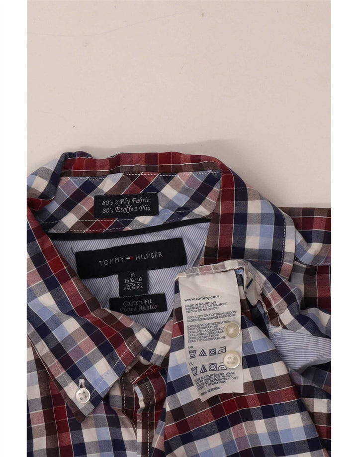 Camisa Tommy Hilfiger para hombre talla 15 1/2 16 cuadros multicolores medianos