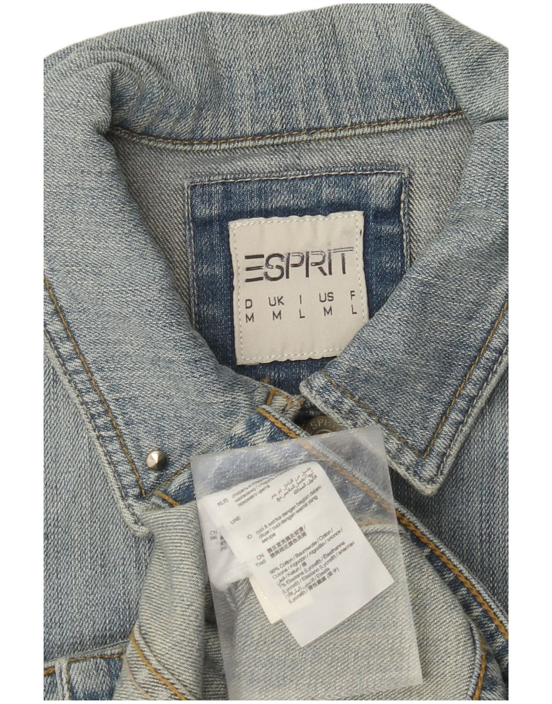 ESPRIT Chaleco vaquero gráfico Chicago Bulls para mujer Reino Unido 12 Algodón azul medio