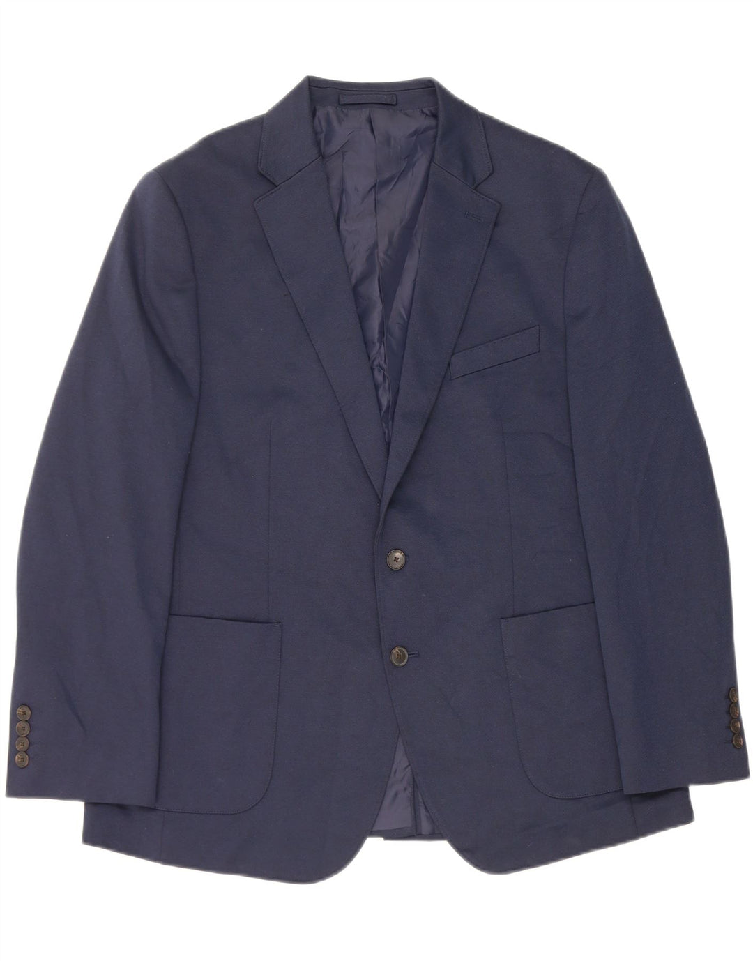 Marks & Spencer Chaqueta tipo blazer de 2 botones para hombre UK 44 XL Poliéster azul marino
