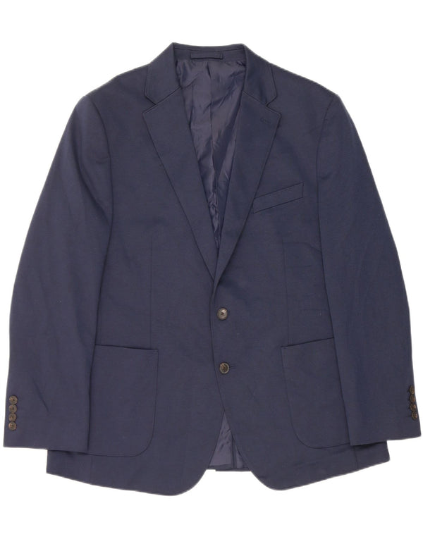 Marks & Spencer Chaqueta tipo blazer de 2 botones para hombre UK 44 XL Poliéster azul marino