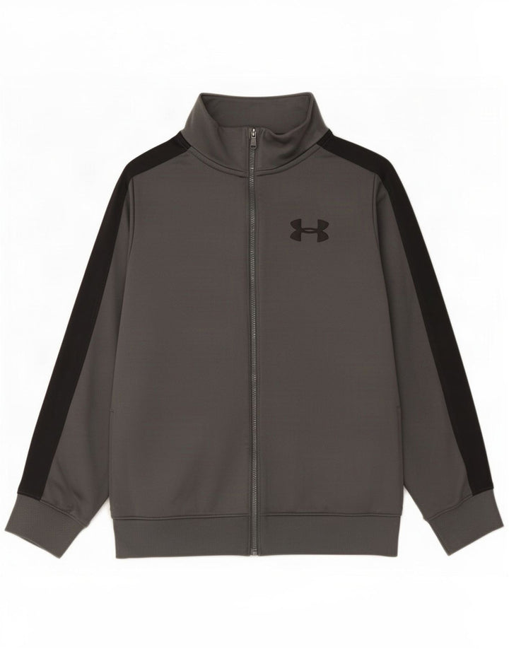 Under Armour Chaqueta de chándal para niños 9-10 años Gris medio Colorblock