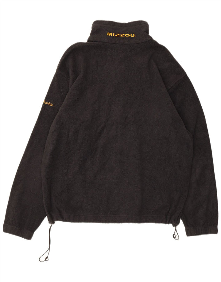 Columbia Chaqueta polar Mizzou para hombre Reino Unido 40 Grande Poliéster negro