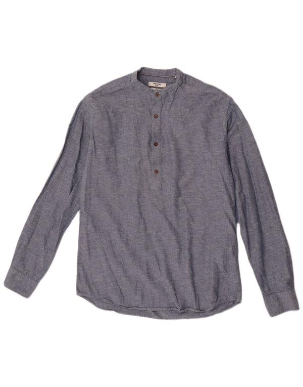 Jack & Jones Mens Premium Slim Jersey Shirt Small Azul Marino Moteado