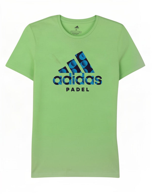 Adidas Hombre Aeroready Graphic Camiseta Top Pequeño Algodón Verde