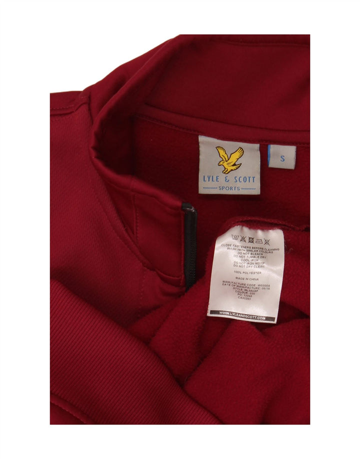 Lyle & Scott - Chaqueta de chándal para hombre, talla pequeña, poliéster granate