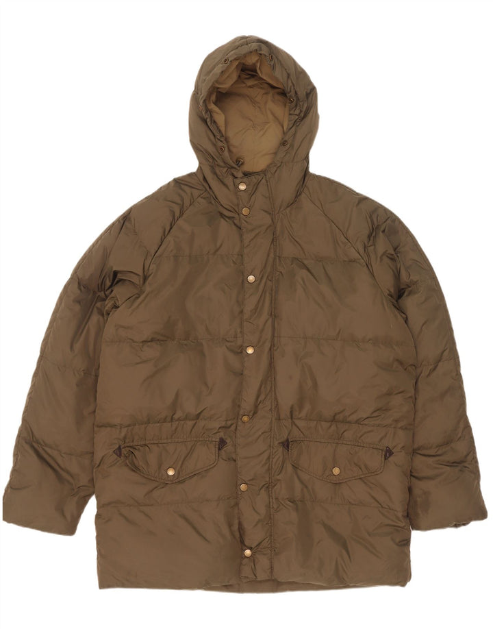 Belfe Chaqueta acolchada con capucha para hombre UK 44 2XL Poliamida caqui
