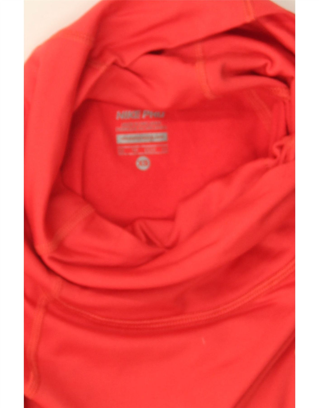 NIKE Womens Dri Fit Top Long Sleeve UK 6 XS Red Polyester Vintage Nike and Second-Hand Nike from Messina Hembry 