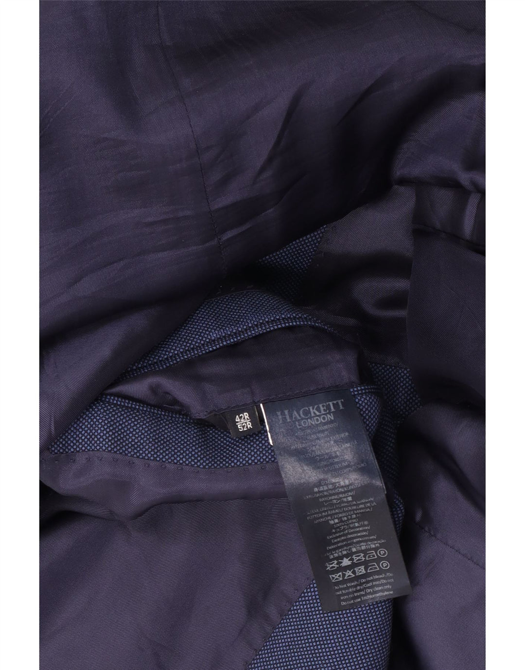 Hackett Chaqueta tipo blazer de 2 botones para hombre UK 42 XL Lana azul