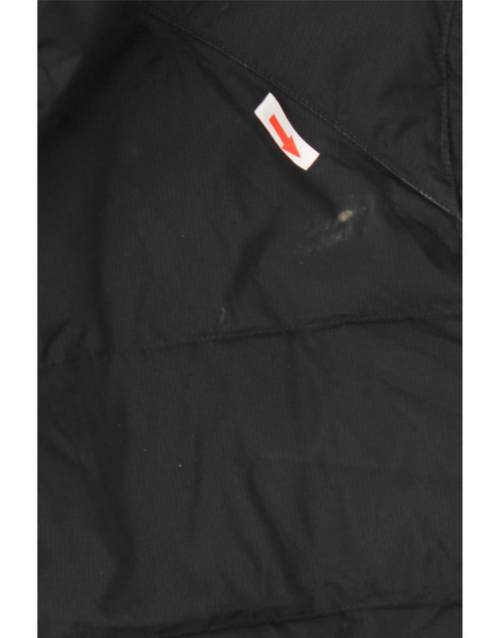 Nike - Abrigo acolchado con capucha para hombre, talla 40, poliéster negro grande