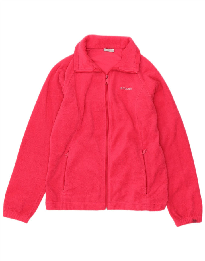 COLUMBIA Chaqueta polar para mujer UK 46 Grande Poliéster rosa