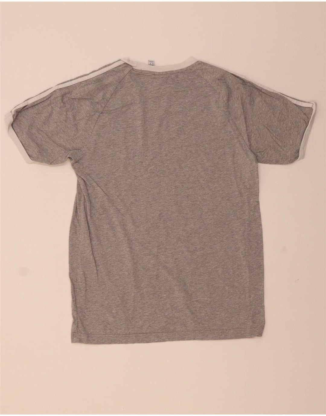 Camiseta Adidas Hombre Top Algodón Gris Medio