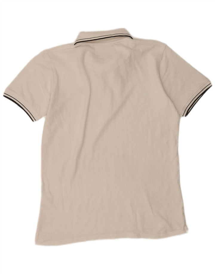 Lyle & Scott Polo para hombre de algodón a rayas blancas grandes