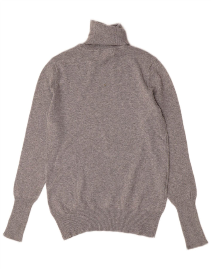 Zara - Jersey con cuello vuelto para mujer, talla 40, color gris medio