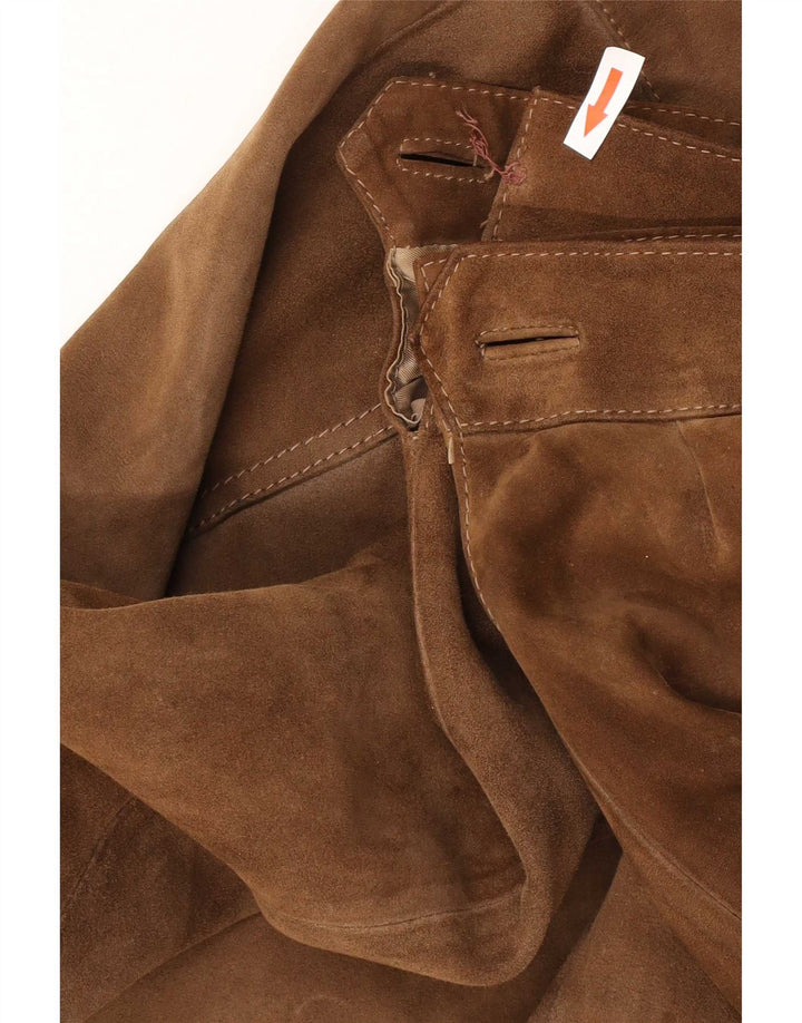 Chaqueta de ante vintage para hombre IT 46 Small Brown