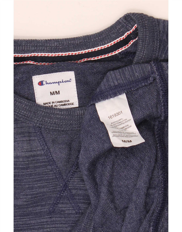 Champion Sudadera Jumper Medium Azul Marino De Algodón A Rayas