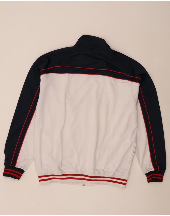 Kappa Hombre Chándal Top Chaqueta 2XL Blanco Colorblock Poliéster