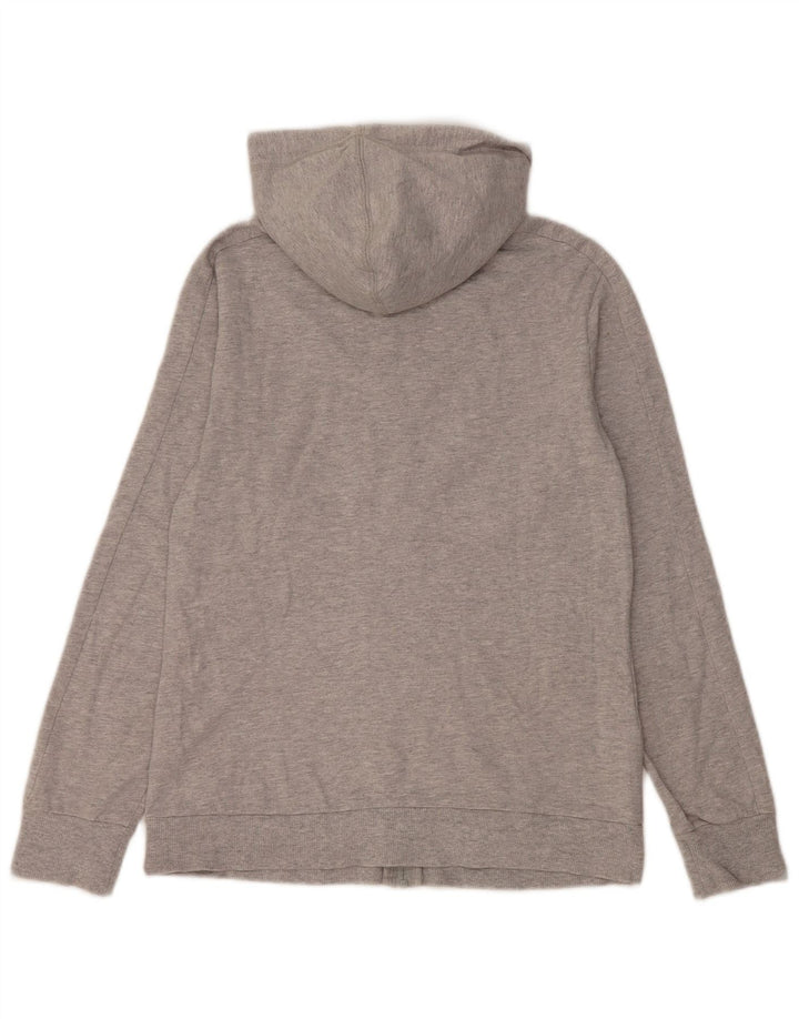 Puma Sudadera con capucha y cremallera para mujer UK 12 Algodón gris medio