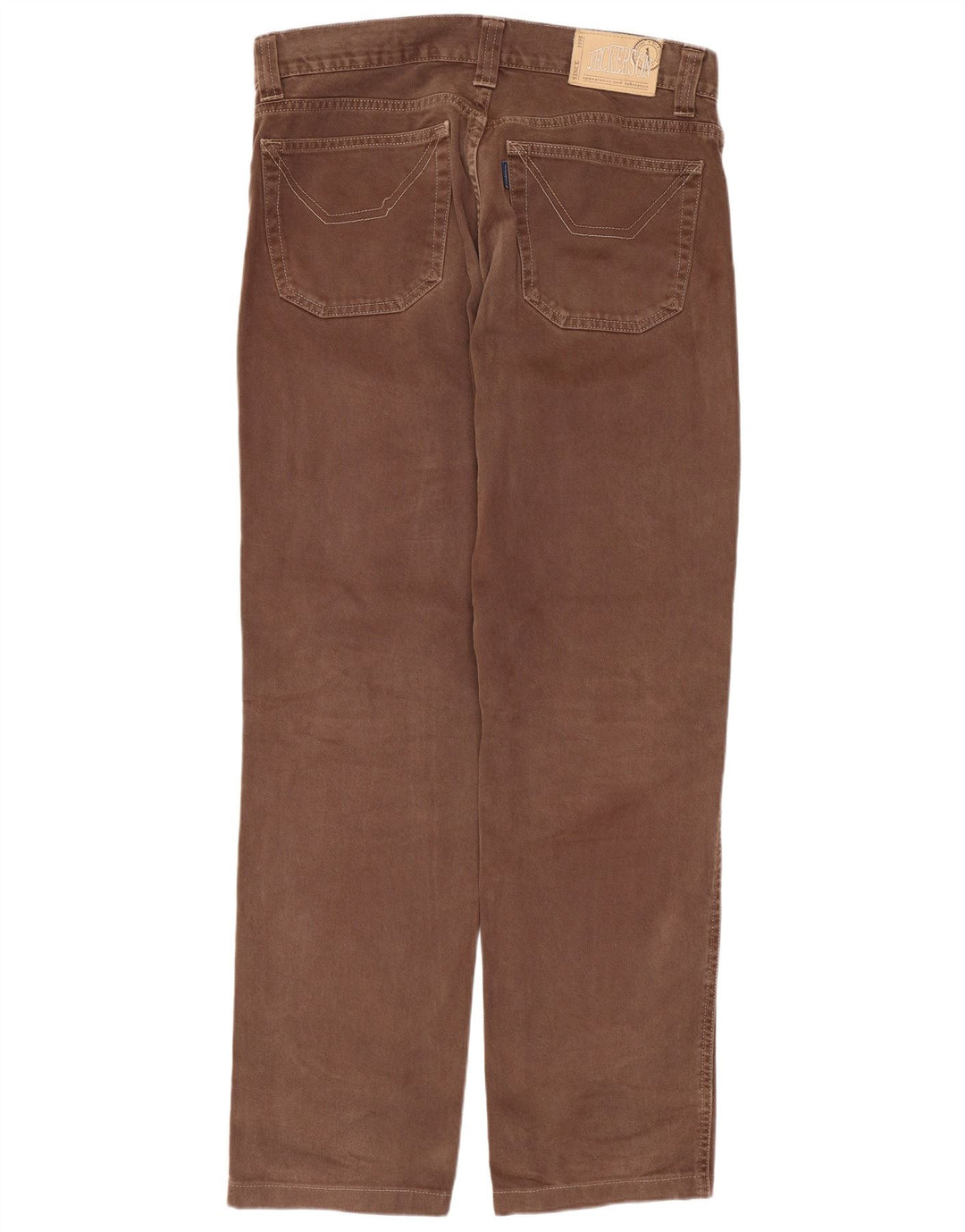 Jeckerson Vaqueros rectos para hombre W33 L30 Algodón marrón