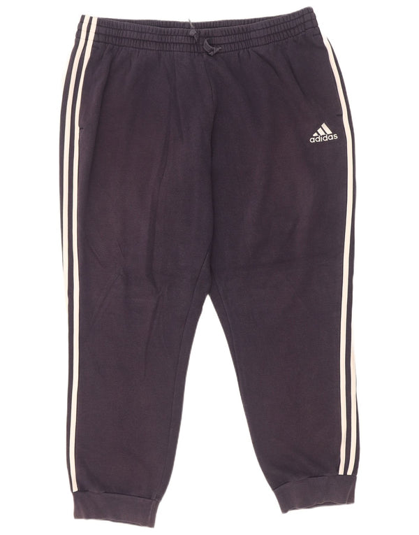 Adidas - Pantalón de chándal para hombre, talla 2XL, algodón azul marino