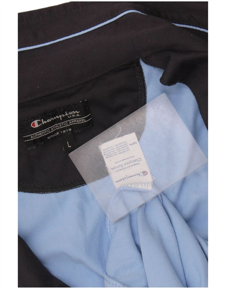 CHAMPION Chaqueta superior de chándal para hombre Poliéster azul grande