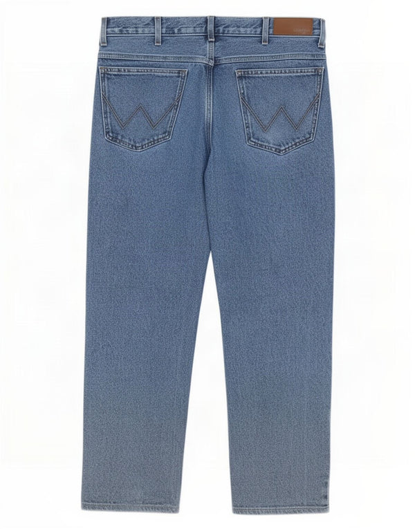 Vaqueros Wrangler Hombre Rectos W36 L32 Algodón Azul