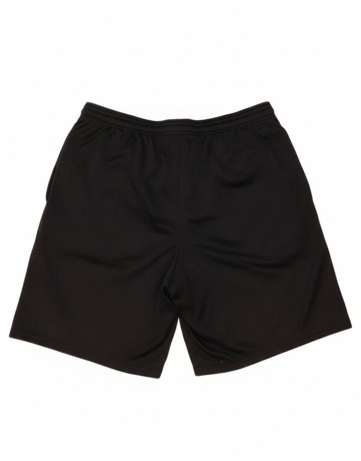 Champion Pantalones cortos deportivos para hombre Poliéster negro mediano