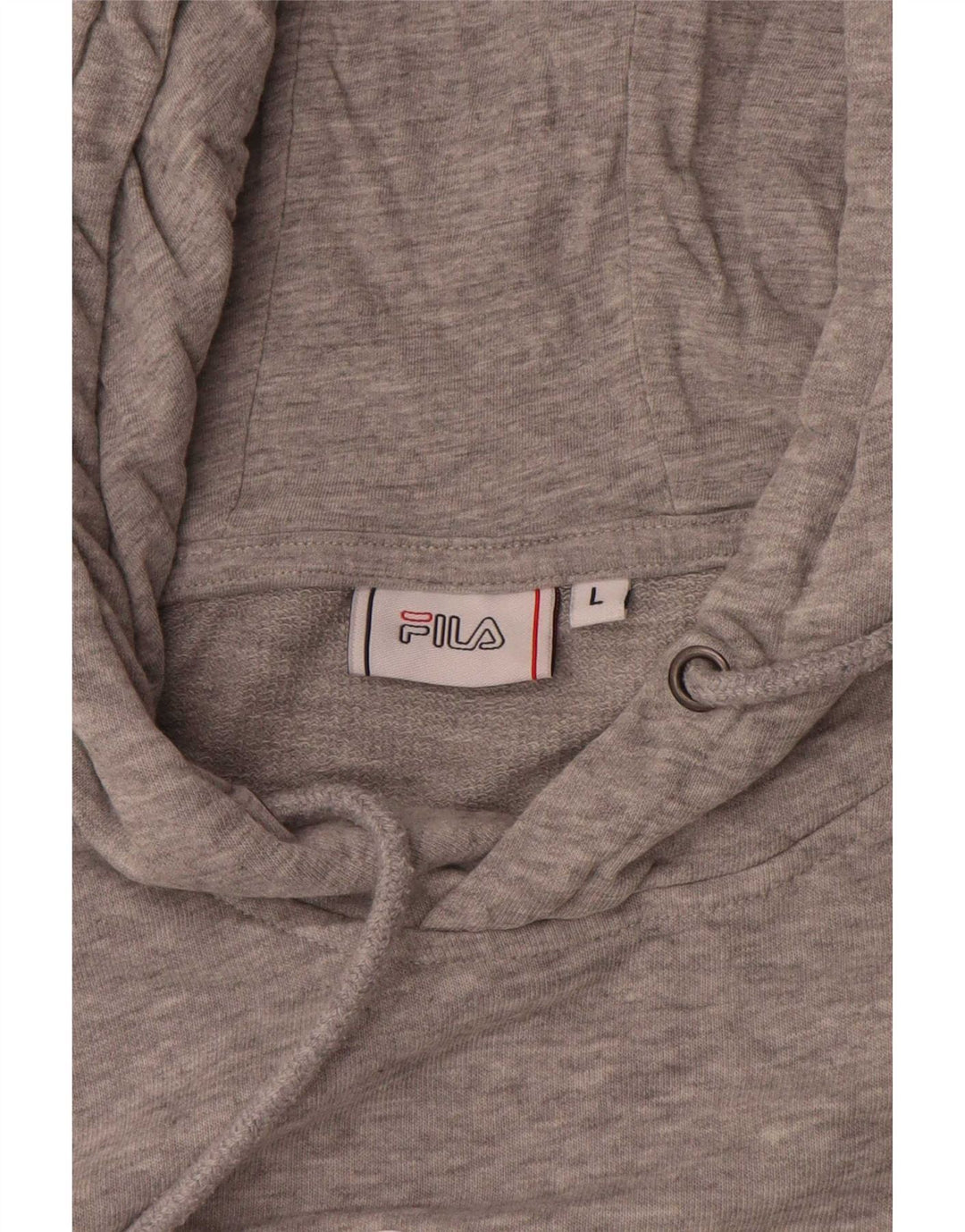 Fila Hombre Graphic Sudadera Con Capucha Jumper Grande Gris Moteado