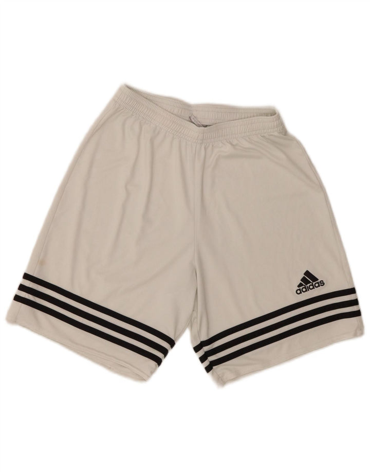 Adidas Mens Climalite Sport Shorts Pequeño Blanco Poliéster