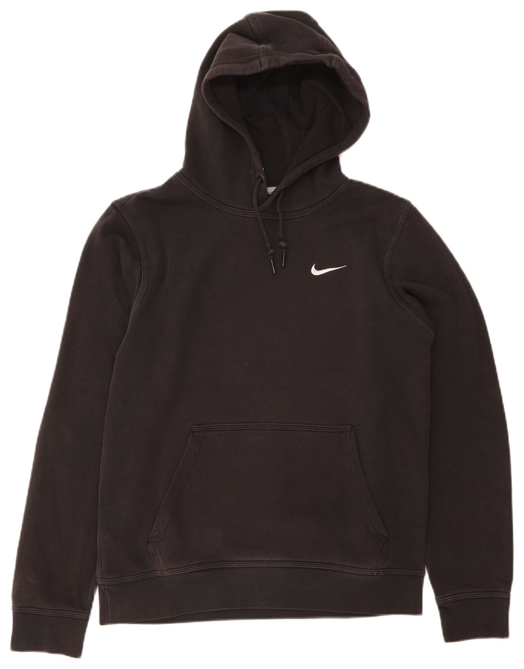 NIKE Jersey con capucha para hombre, talla pequeña, algodón negro