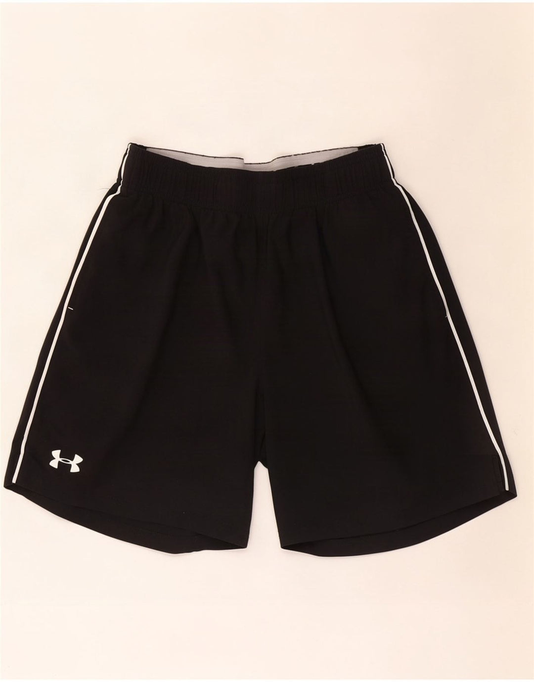 Under Armour Shorts deportivos con gráficos para hombre, color negro mediano