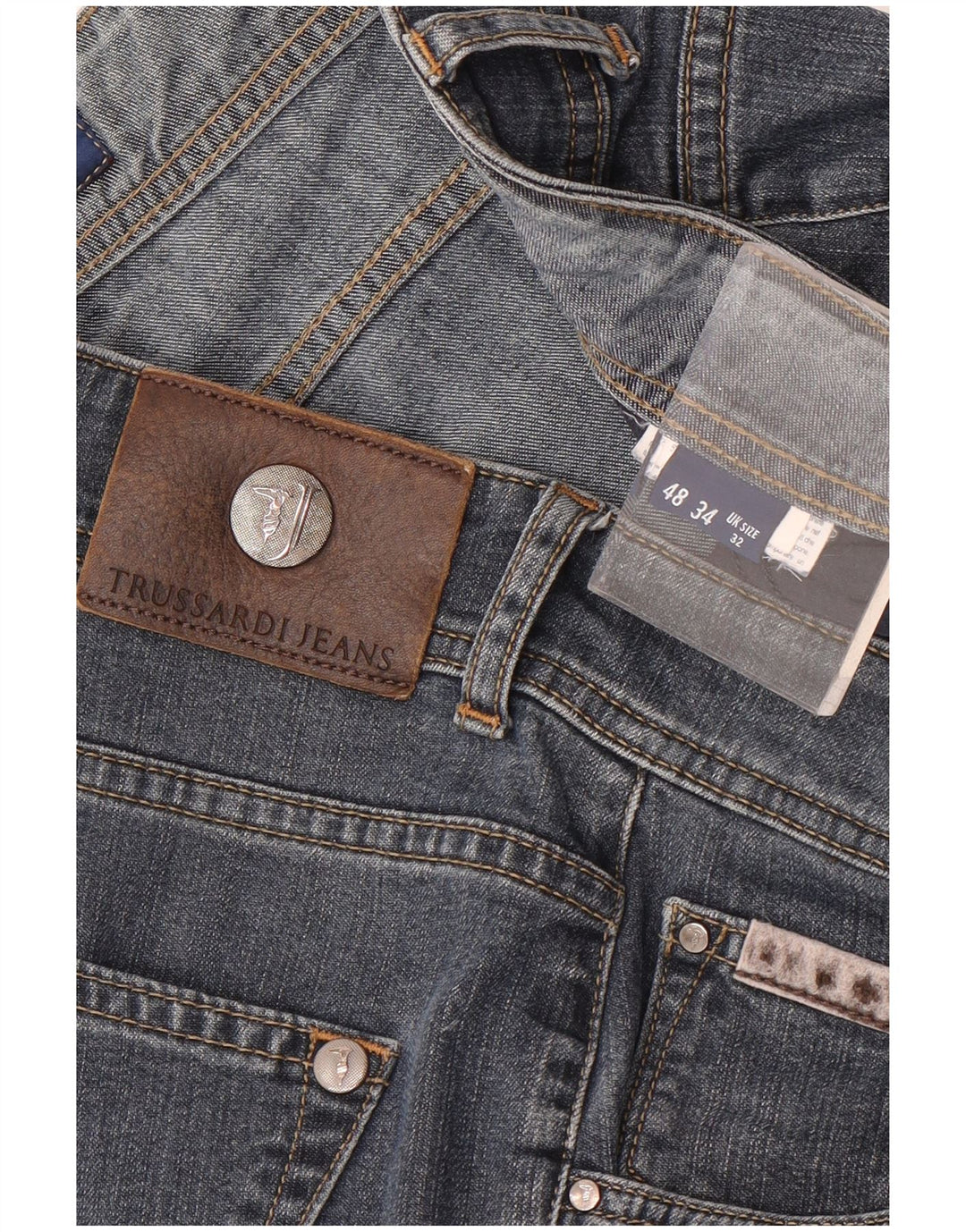 Vaqueros Trussardi Hombre Rectos W32 L34 Azul