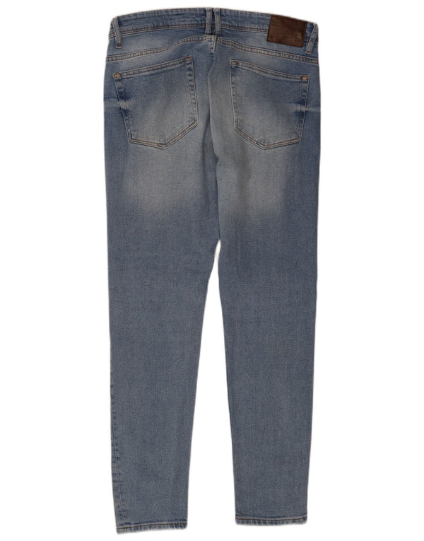 Zara Jeans ajustados para hombre EU 44 Large W34 L30 Algodón azul