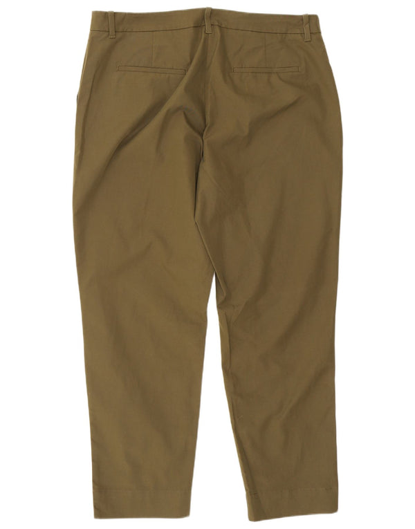 Marks & Spencer Pantalones chinos cónicos para mujer UK 40 Large W34 L25 Caqui