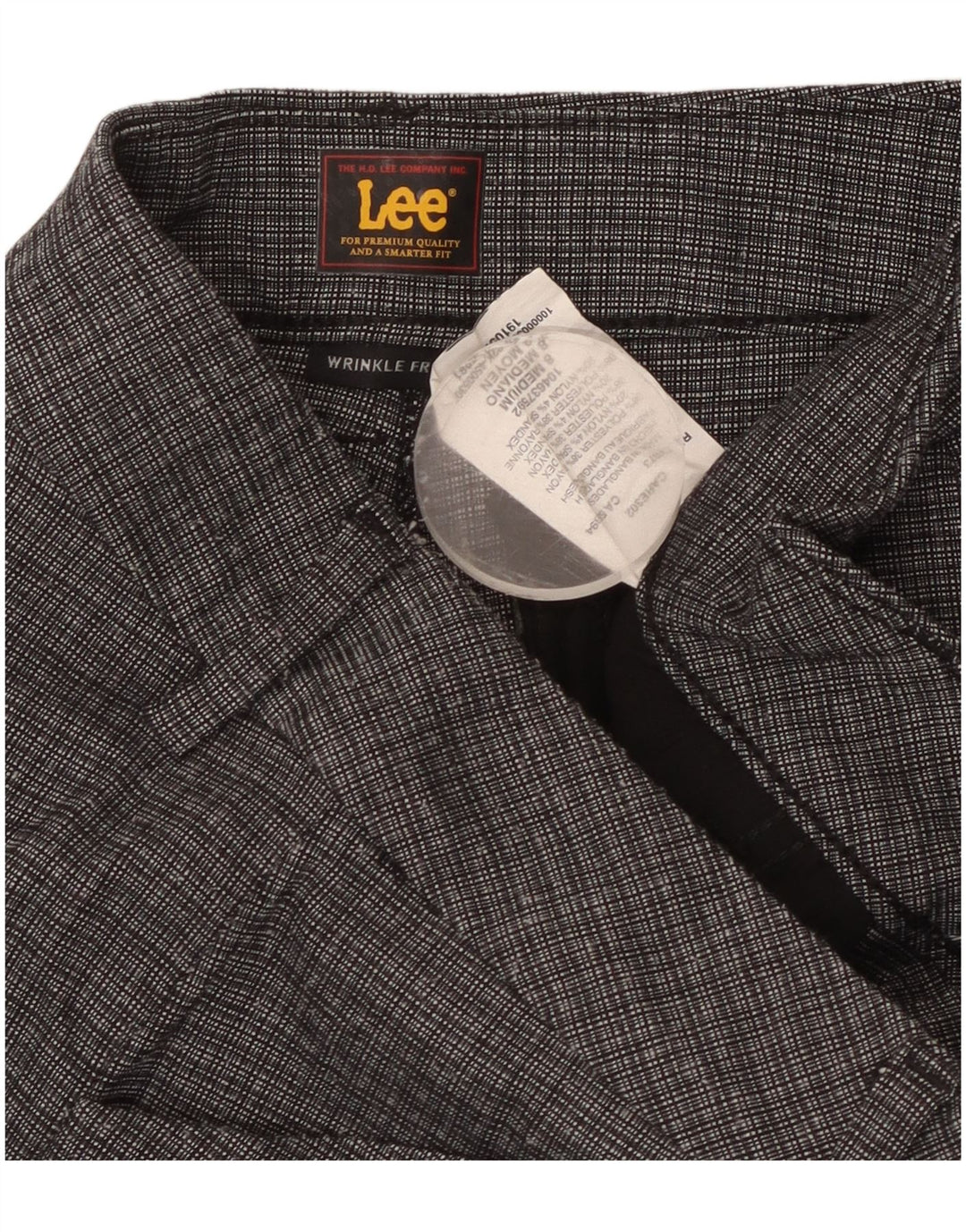 Lee Pantalones Casuales Rectos para Mujer US 8 Medium W34 L31 Grey Check