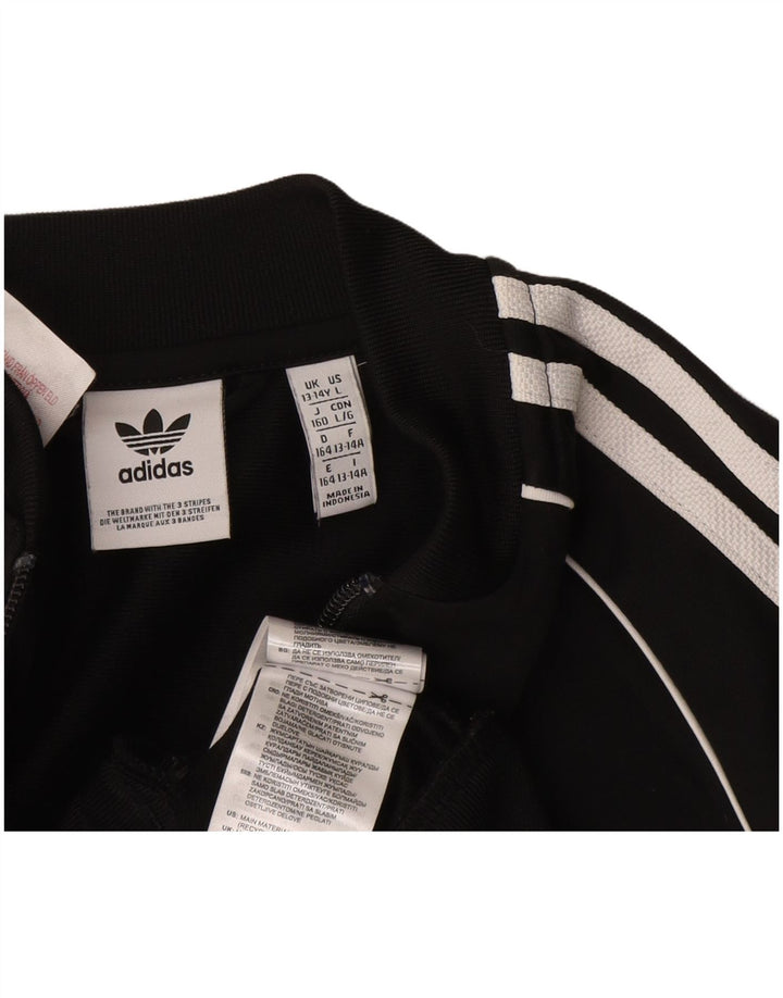 ADIDAS Chaqueta Chándal Niño 13-14 Años Negro Poliéster