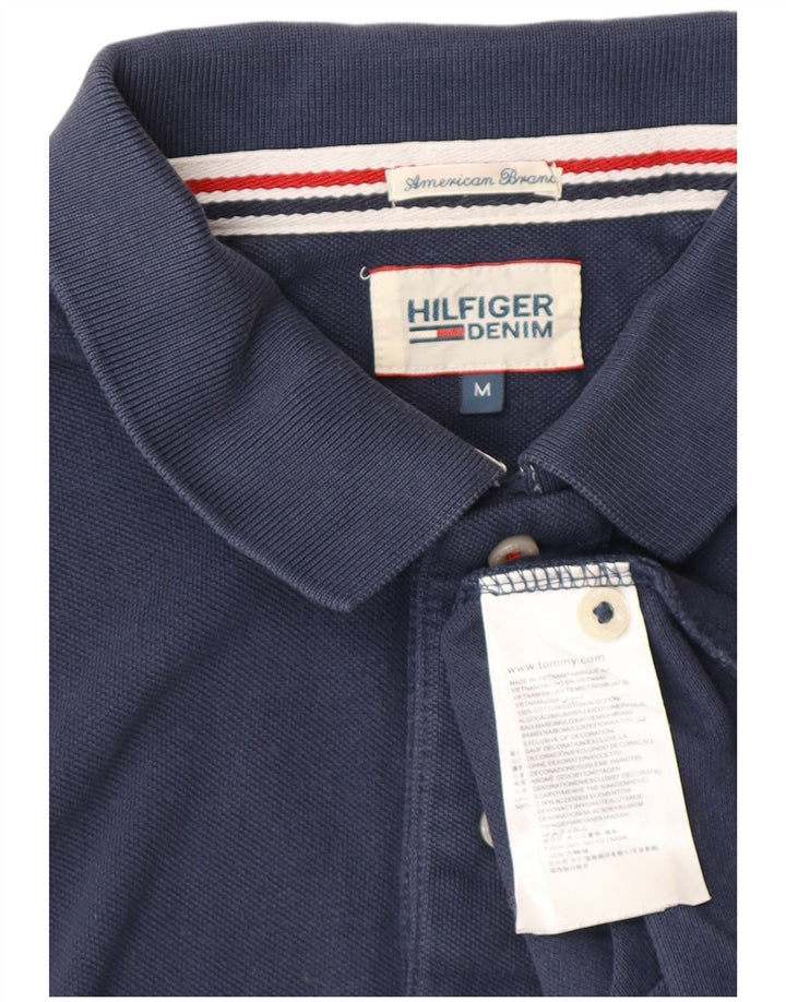Tommy Hilfiger Polo alto para hombre de algodón azul marino medio