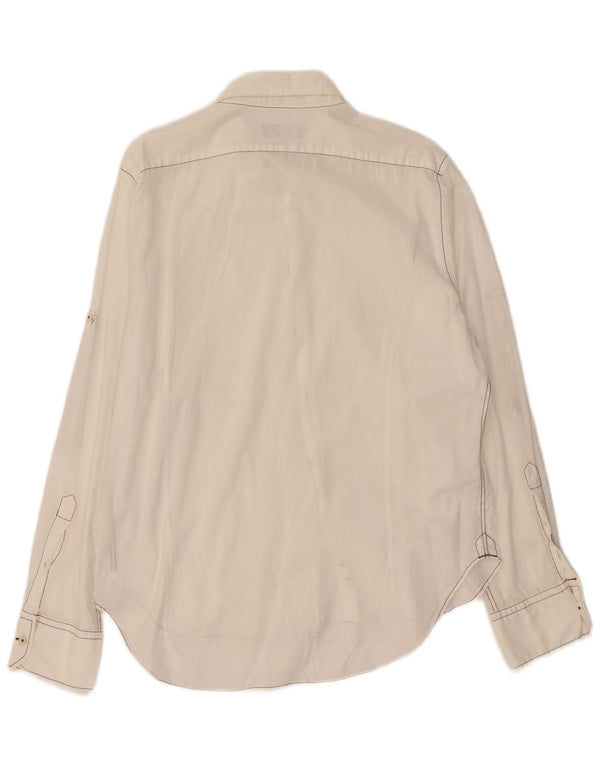 Zara Hombre Camisa XL Blanco Algodón
