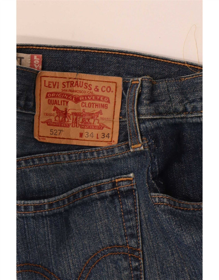Levi's Hombre 527 Vaqueros De Corte Bota Bajo W34 L29 Azul