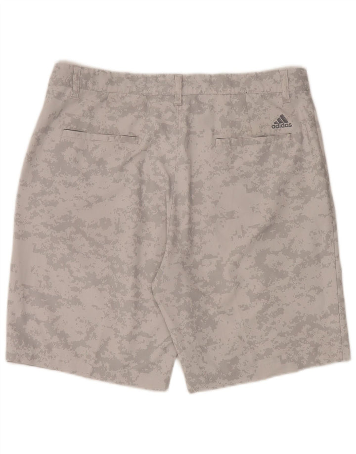 Pantalones cortos deportivos Adidas para hombre, poliéster de camuflaje gris grande